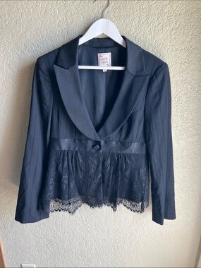 Nanette Lepore glorious black cocktail blazer